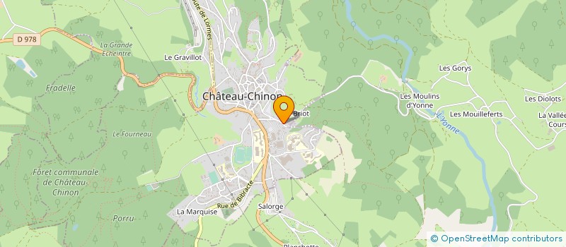 localisation de l'entreprise SERHAT  CHATEAU-CHINON (VILLE)