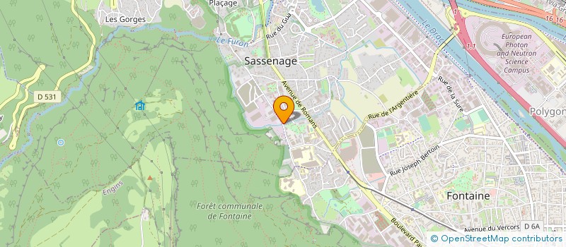 localisation de l'entreprise SERHAT  SASSENAGE