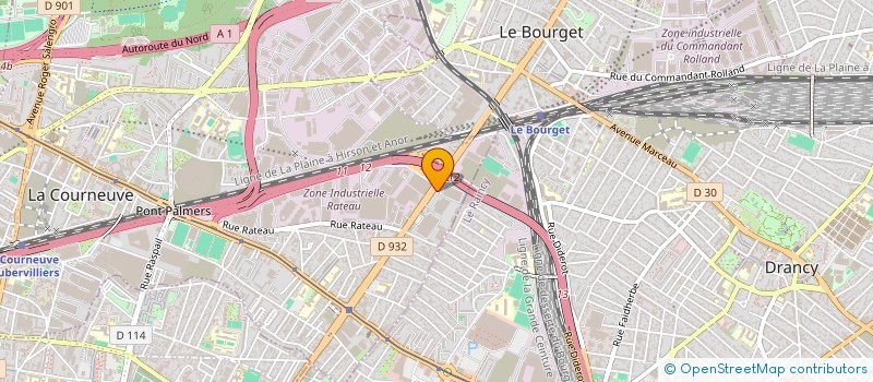 localisation de l'entreprise SERHAT à LA COURNEUVE