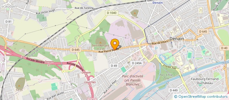 localisation de l'entreprise SERHES  DENAIN