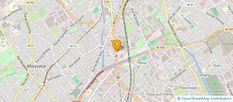 localisation de l'entreprise SERI 4  TOURCOING