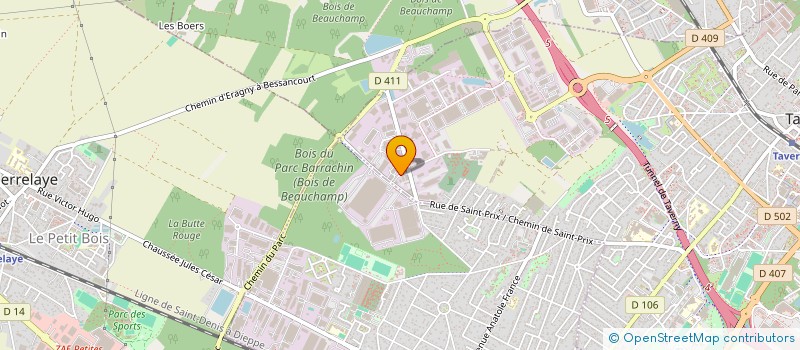 localisation de l'entreprise SERI AP +  TAVERNY