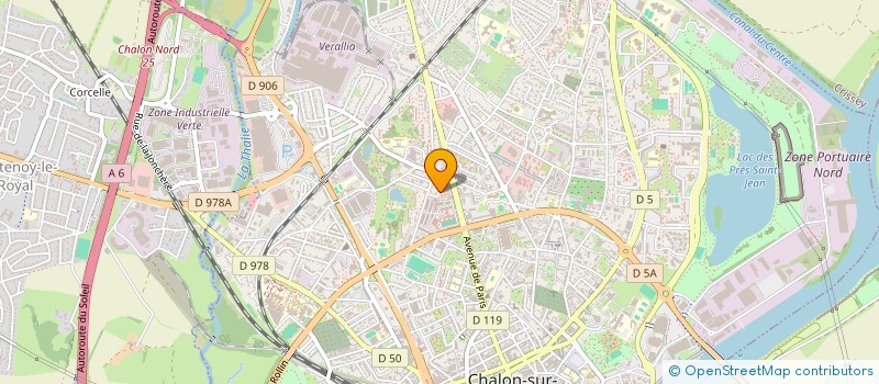 localisation de l'entreprise SERI B à CHALON-SUR-SAONE