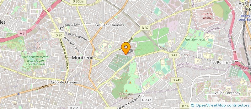 localisation de l'entreprise SERI'BRODE à MONTREUIL