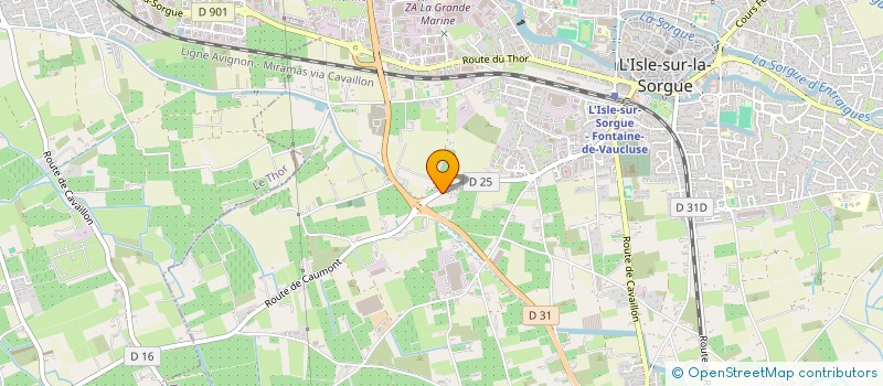 localisation de l'entreprise SERI FROID  L'ISLE-SUR-LA-SORGUE