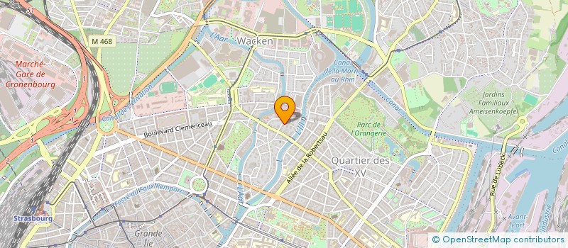 localisation de l'entreprise SERI PARTNER à STRASBOURG