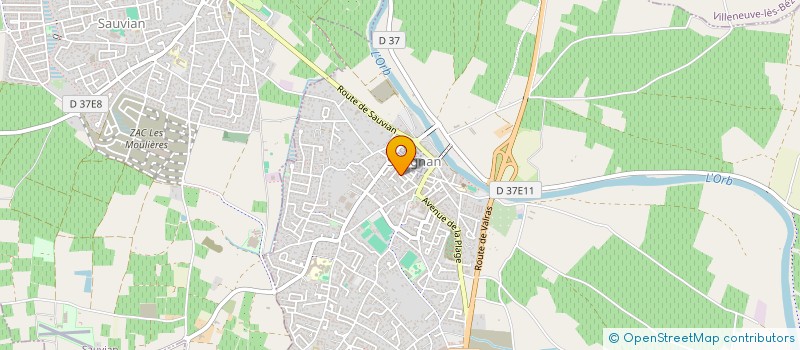 localisation de l'entreprise SERI'SOINS à SERIGNAN