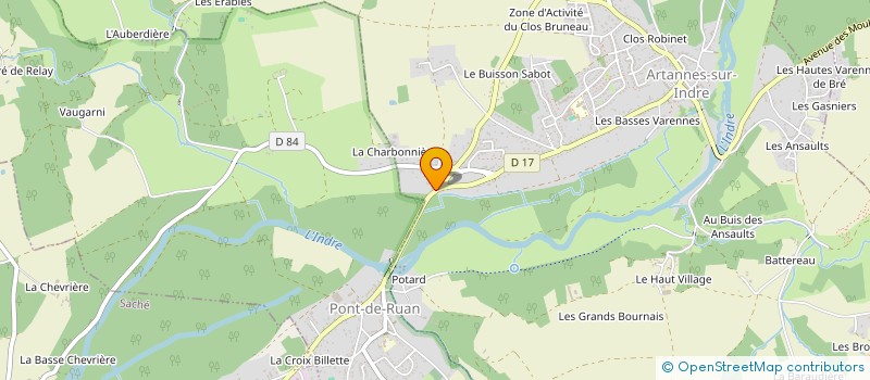 localisation de l'entreprise SERI TRAD  ARTANNES-SUR-INDRE