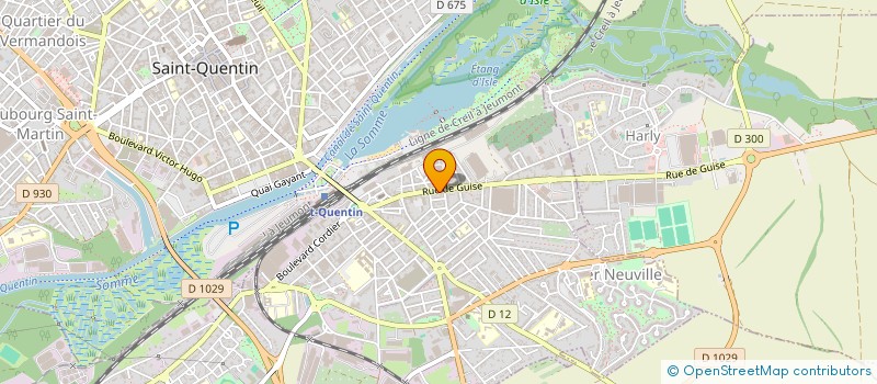 localisation de l'entreprise SERIAM à SAINT-QUENTIN