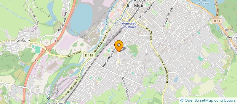 localisation de l'entreprise SERIB TOLERIE à MONTCEAU-LES-MINES