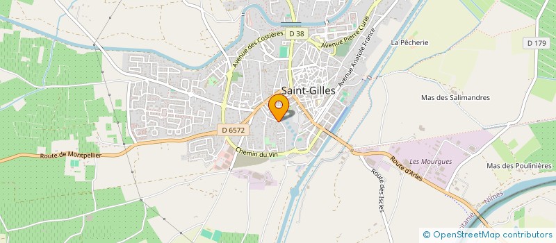 localisation de l'entreprise SERIBAD ETANCHEITE  SAINT-GILLES