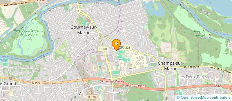 localisation de l'entreprise SERIC MANAGEMENT à CHAMPS-SUR-MARNE
