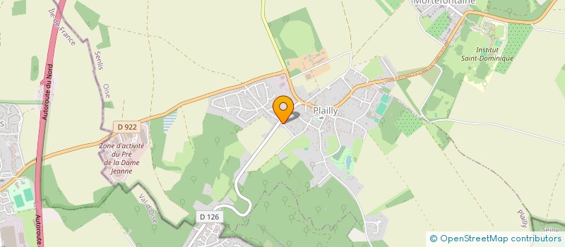 localisation de l'entreprise SERICHARD LIMOUSINES  PLAILLY