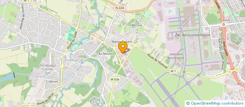 localisation de l'entreprise SERICOLOR à CORNEBARRIEU