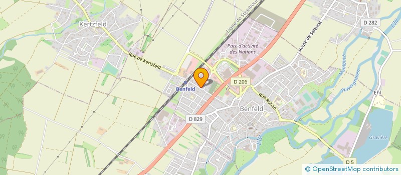 localisation de l'entreprise SERIDEC  BENFELD