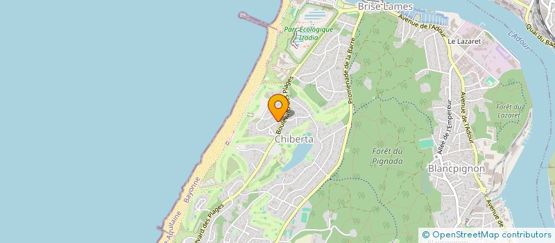 localisation de l'entreprise SERIE RADIEUSE  ANGLET