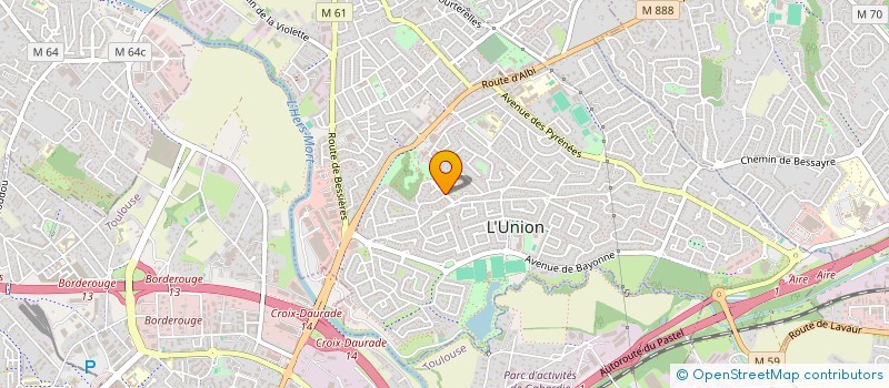 localisation de l'entreprise SERIENCE SOINS DE SUITE ET DE READAPTATION à L'UNION