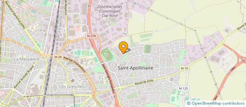 localisation de l'entreprise SERIFLO BOURGOGNE à SAINT-APOLLINAIRE
