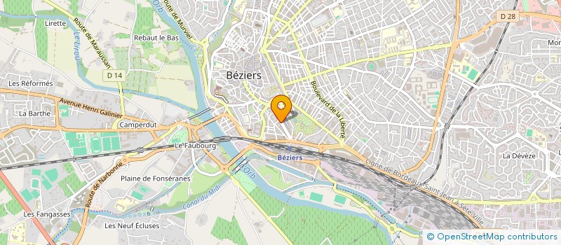 localisation de l'entreprise SERIGNAN ATHLETISME AGGLO MEDITERRANEE  BEZIERS