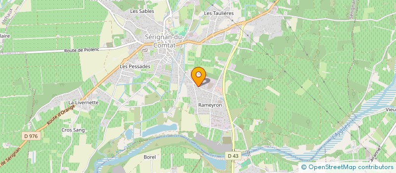 localisation de l'entreprise SERIGNAN DU COMTAT TERROIRS  SERIGNAN-DU-COMTAT