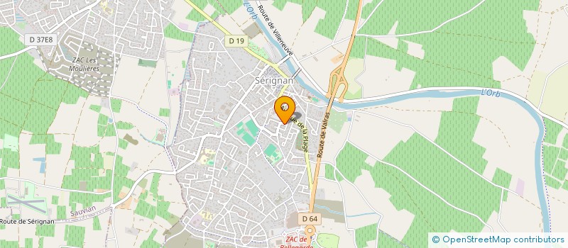 localisation de l'entreprise SERIGNAN HANDBALL LOISIR  SERIGNAN