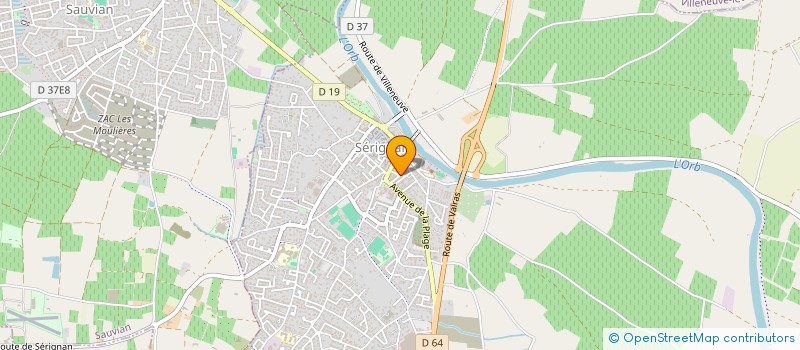 localisation de l'entreprise SERIGNAN LA PLAGE  SERIGNAN