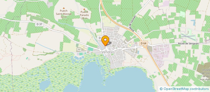 localisation de l'entreprise SERIGNANOT  VENDRES