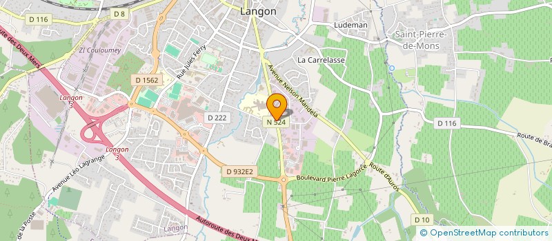 localisation de l'entreprise SERIGRAF'PLUS  LANGON