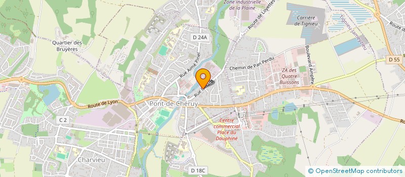 localisation de l'entreprise SERIGRAPHIE PONTOISE  PONT-DE-CHERUY