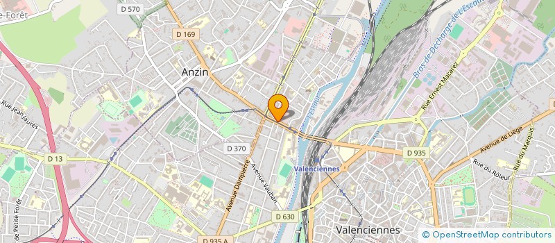 localisation de l'entreprise SERIH SOCIETE D'ETUDE ET DE REALISATION INDUS- TRIELLE DU HAINAU T à VALENCIENNES