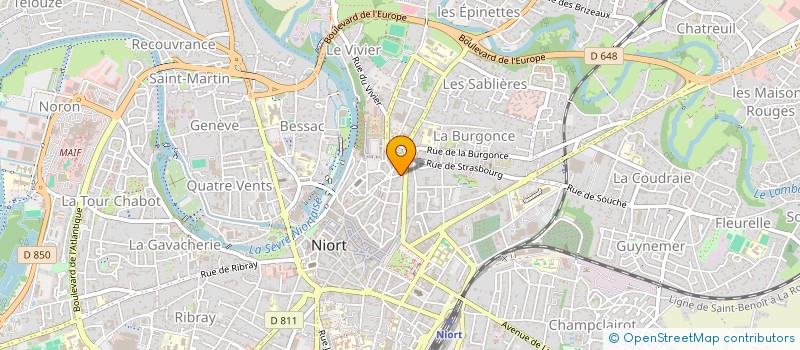 localisation de l'entreprise SERILOG SOC ETUD REAL INTER LO à NIORT