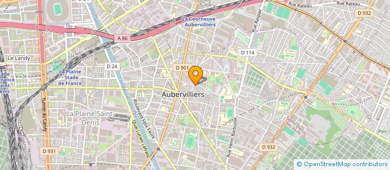 localisation de l'entreprise SERIM à AUBERVILLIERS