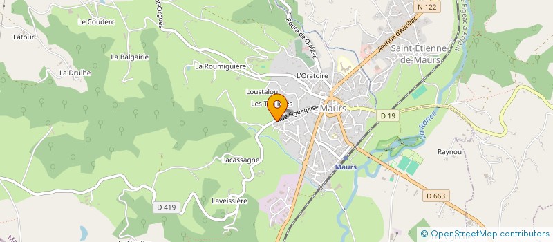 localisation de l'entreprise SERIM à MAURS