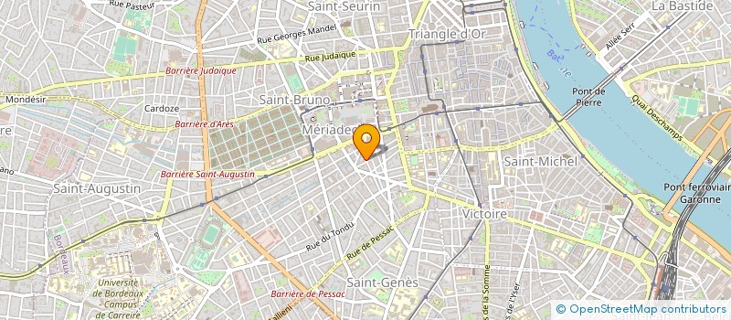localisation de l'entreprise SERIM AQUITAINE(SOC ET & REALISATIO IMM) à BORDEAUX