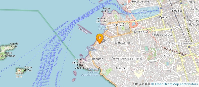 localisation de l'entreprise SERIM ETUD REALI IMMOBILIERES à MARSEILLE