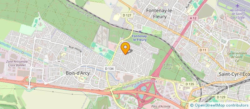 localisation de l'entreprise SERIM- SOCIETE D'EXPLOITATION RESTAURATION ITALIENNE MONTIGNY  BOIS-D'ARCY