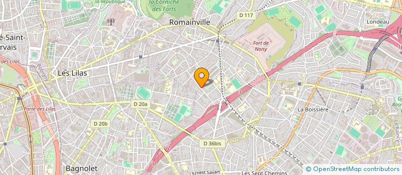 localisation de l'entreprise SERIMAG à ROMAINVILLE