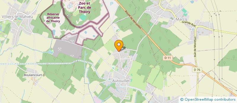 localisation de l'entreprise SERIMMO  AUTOUILLET