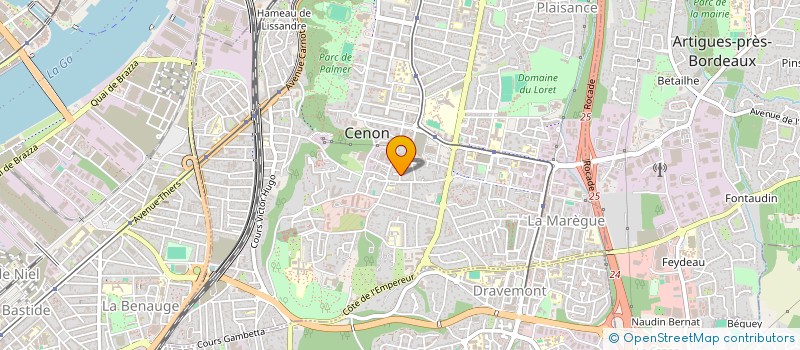 localisation de l'entreprise SERIN DEVELOPPEMENT  CENON