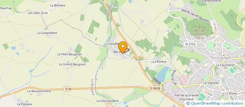 localisation de l'entreprise SERIN HERAUD  POUZAUGES