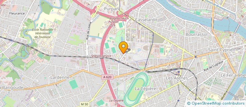 localisation de l'entreprise SERINA FRUITS ET LEGUMES à TOULOUSE