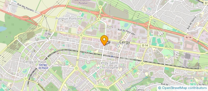 localisation de l'entreprise SERINE  CERGY