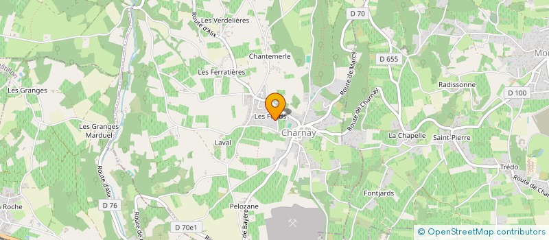 localisation de l'entreprise SERINITIS  CHARNAY