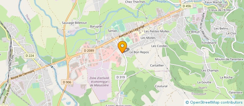 localisation de l'entreprise SERINOX SN à THIERS