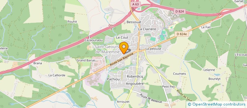 localisation de l'entreprise SERIPANNEAUX à SAINT-VINCENT-DE-TYROSSE