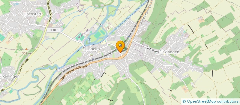 localisation de l'entreprise SERIPLUS à ZILLISHEIM