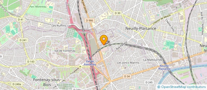 localisation de l'entreprise SERIPRO à FONTENAY-SOUS-BOIS