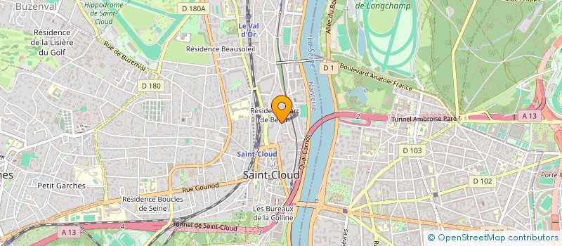 localisation de l'entreprise SERIS à SAINT-CLOUD