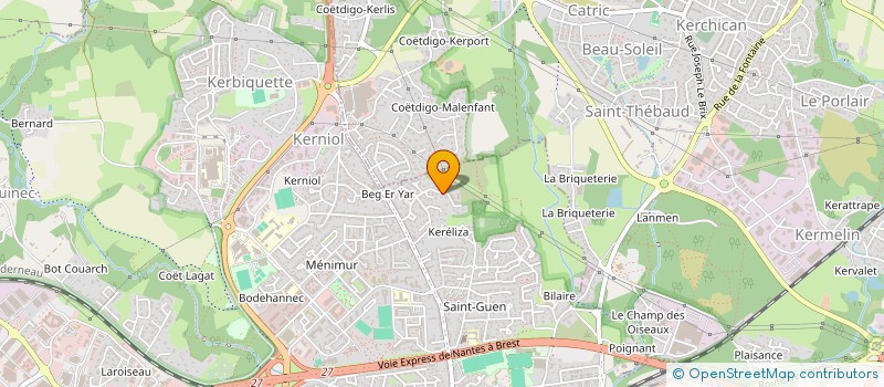 localisation de l'entreprise SERITECH à VANNES
