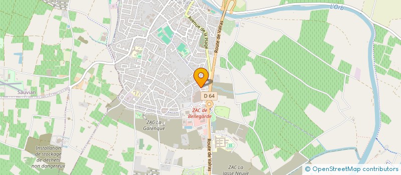 localisation de l'entreprise SERIVAP  SERIGNAN